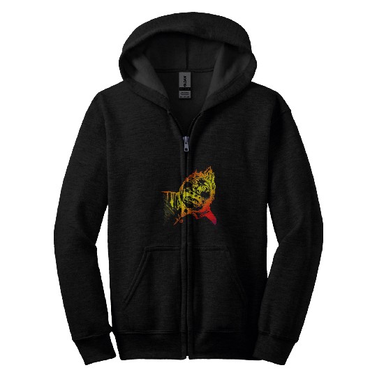 Priest Hell Demon Horror Gothic Zip Hoodies