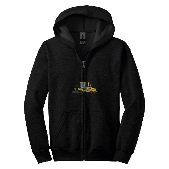 Construction Site Dump Trucks Design Construction Vehicles Zip Hoodies