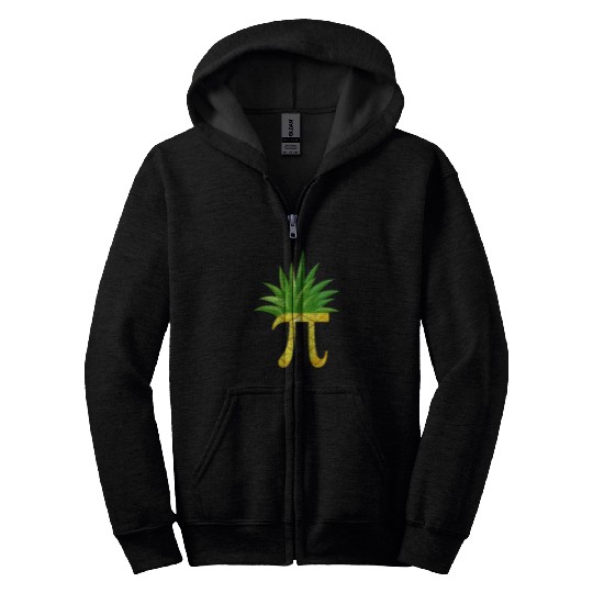 Funny Pi Sign pineapples Trendy Math Geek Math Teacher Zip Hoodies