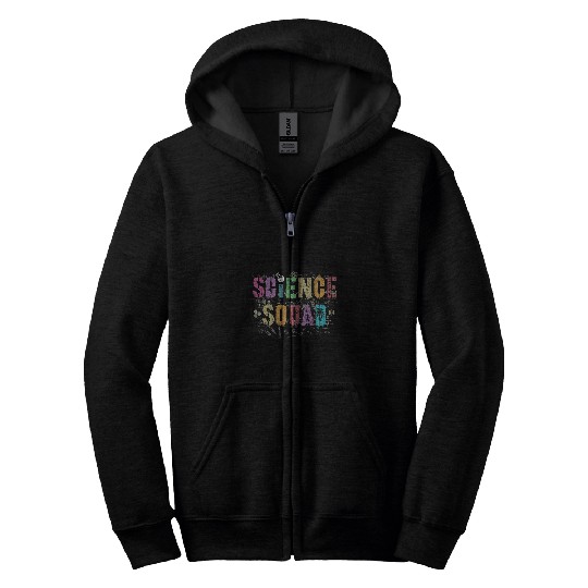 vintages SCIENCE SQUAD Teacher Student Crew Technology Team Zip Hoodies