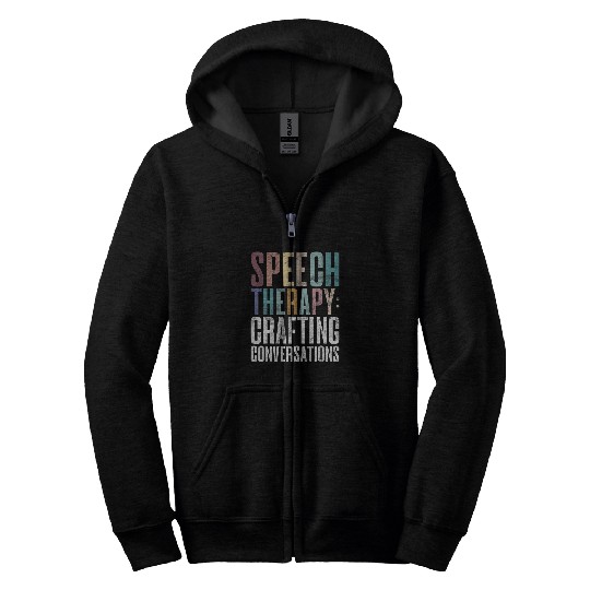 Crafting Conversations Speech Therapy Zip Hoodies
