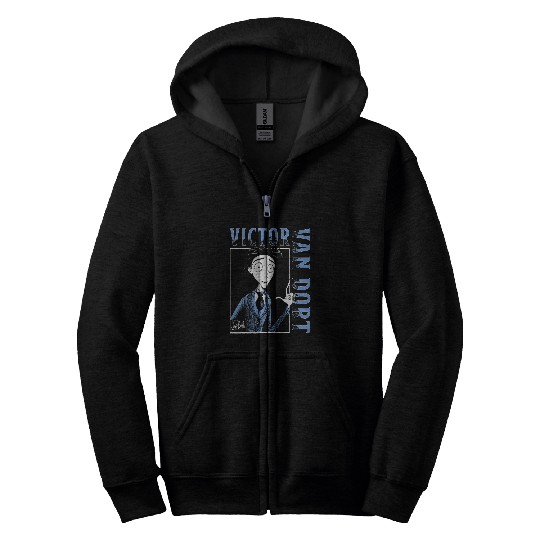 Corpse Bride Victor Van Dort Frame Zip Hoodies