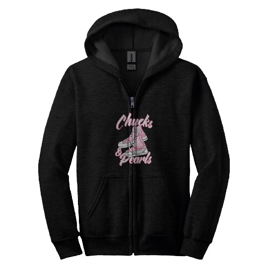Chucks and Pearls 9 Zip Hoodies