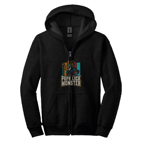 Pope Lick Monster Legendary Creature Cryptozoology Cryptid 14 Zip Hoodies