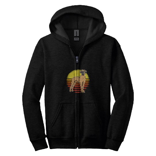 Great Dane Pet German Mastiff Great Dane Sunset 29 9 5 Zip Hoodies