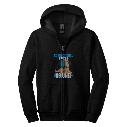K9 Pet Correctional Officer K9 Police Officer Gifts Law Enforcement Zip Hoodies