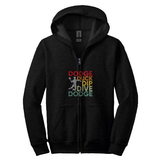 Sport Dodgeball Duck Dip Dive Zip Hoodies