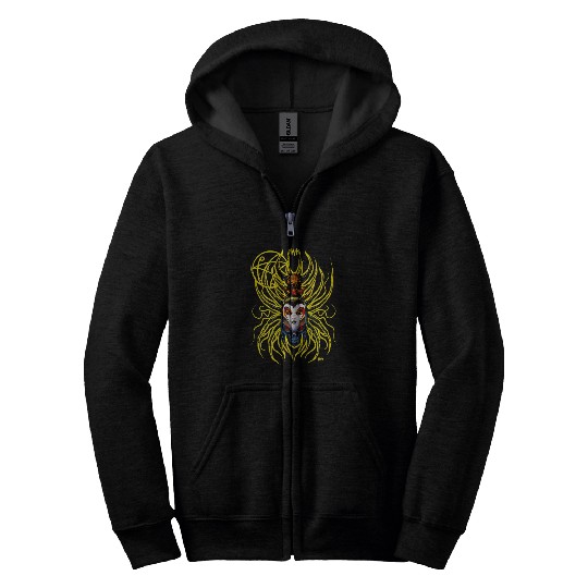 Geisha Bug Zip Hoodies