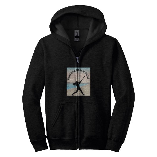 Sport Softball Ventura Beach Softball Team Zip Hoodies