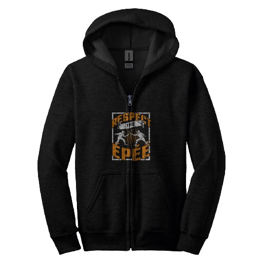 Fencing Kids Boys Dagger Girls Coachs Fence Rapier 1 Zip Hoodies