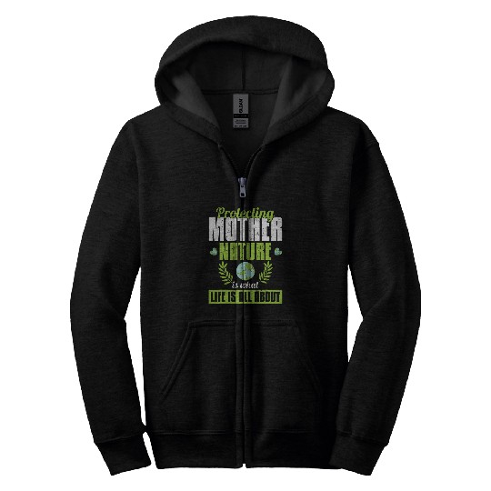 Sustainable Travel Blogger Earth Day Meme Quote Zip Hoodies