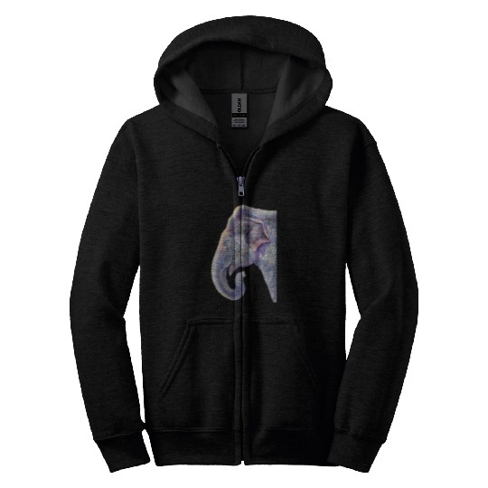 Elephant Mammal and Sunflowers 2 Zip Hoodies