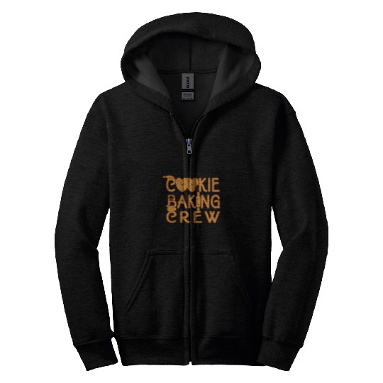 Cookie Baking Crew Christmas Funny Gingerbread xmass Baker Zip Hoodies