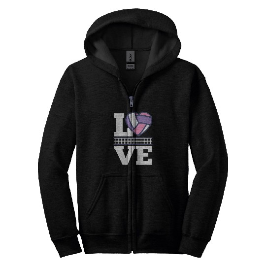 Volleyball Girls Volleyball Coach Zip Hoodies