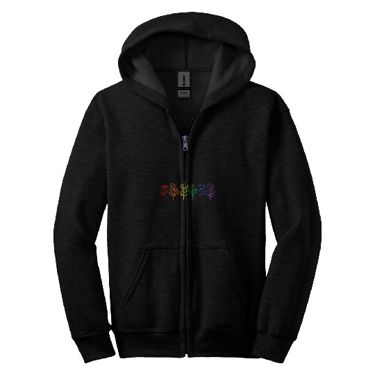 Autism Puzzle Acceptance Neurodiversity Is Beautiful Kids Zip Hoodies