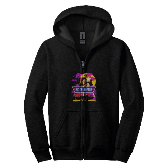 Joe Biden Kamala Harris In Command of Making History Zip Hoodies