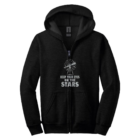 Astronomy Astronomer Telescope Stargazer Stargazing Zip Hoodies