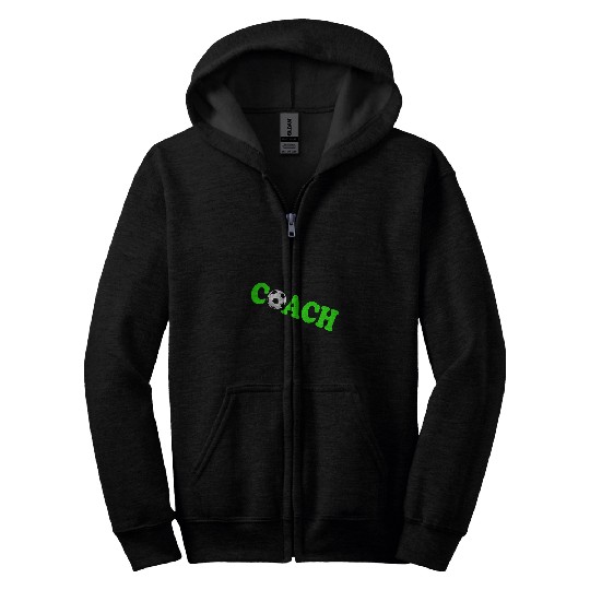 Soccer Coach Zip Hoodies
