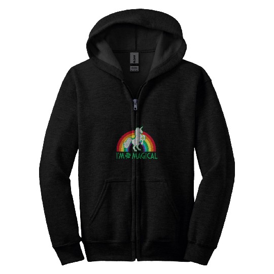 Unicorn Pet Im Magical Unicorn Rainbow Zip Hoodies