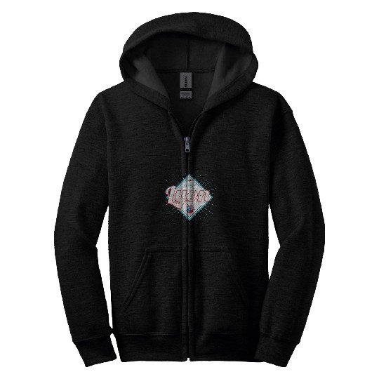 Chicken Pet Lyon city France retro rooster vintages souvenir Zip Hoodies