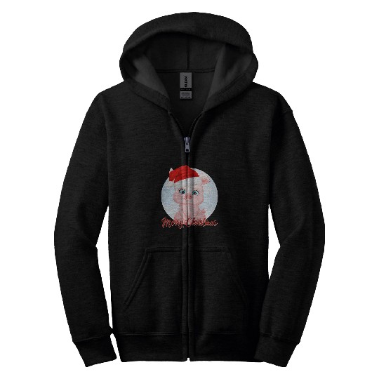 Pig Pet Merry Christmas Sugar Piglet Zip Hoodies