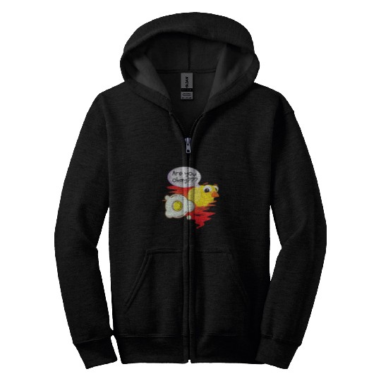 Chicken Pet Frohe Ostern fried egg funny chick chicken eggs Zip Hoodies