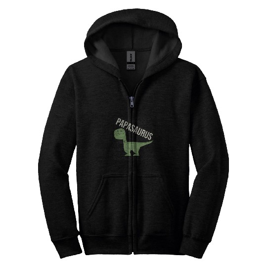 Dinosaur Pet Papasaurus T rexs Dinosaur Papa Saurus Family Matching 8 Zip Hoodies