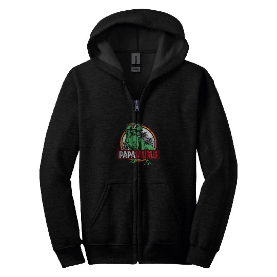 Dinosaur Pet Papasaurus Dino Dinosaur Pregnancy Announcement Fathers Day Zip Hoodies