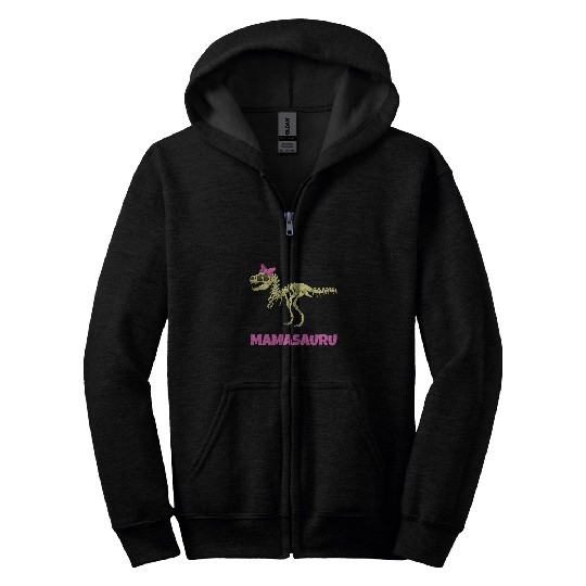 Dinosaur Pet Mamasaurus Dinosaur Mom Life Mama Saurus rexs Mothers Day Zip Hoodies