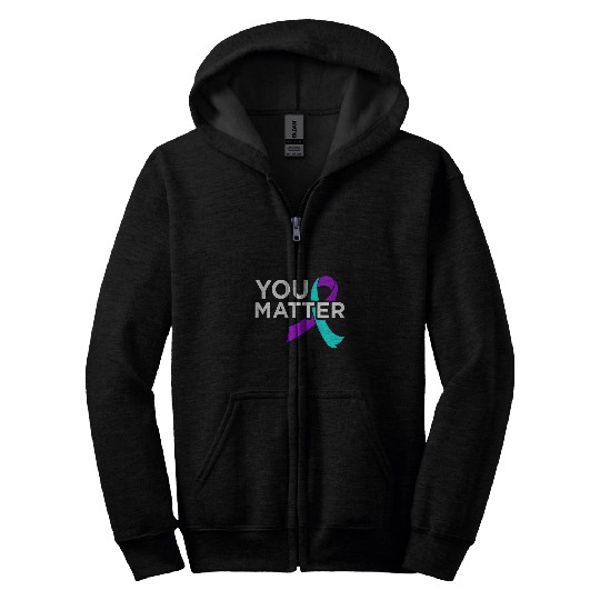 suicides Prevention 988 You Matter Happy suicides Awareness Support Graphic Zip Hoodies
