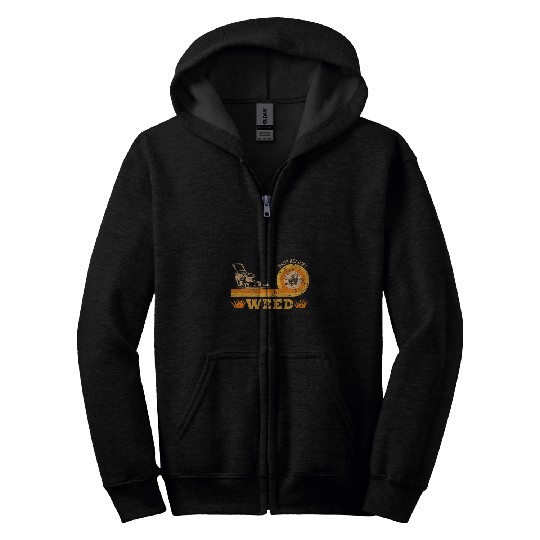 Lawn Mower Fun Mens Retro Dads Against weeds Funny Gardening Lawn Mowing Fathers Zip Hoodies