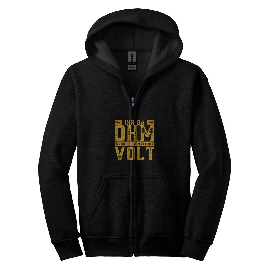 Ihr Da OHM makes her VOLT 2electrician Zip Hoodies