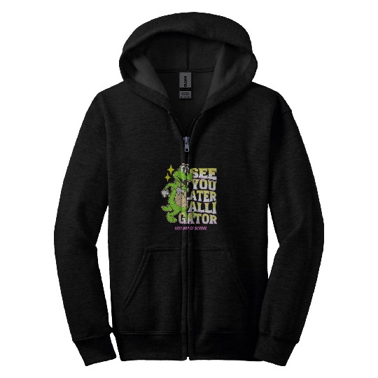 Alligator Pet Last Day Of School See You Later Alligator Teacher Student Zip Hoodies