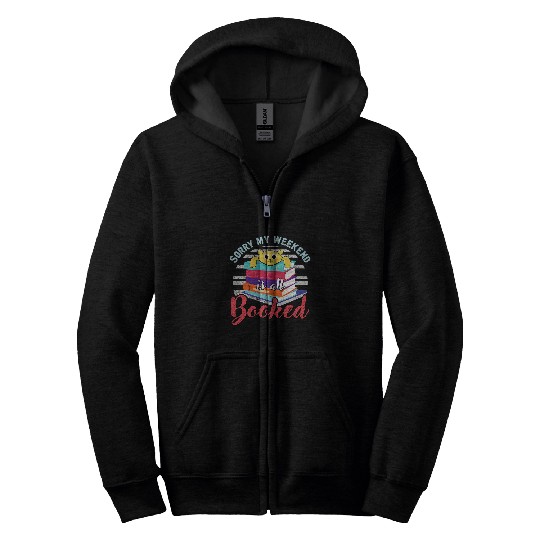 Book Fun Weekend Reader Literature Books Gift Zip Hoodies