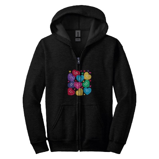 Book Fun librarian valentines book worm reading Zip Hoodies