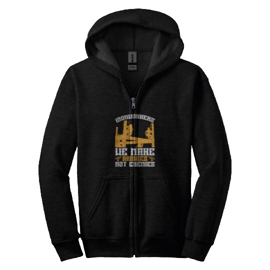 Welder Job Ironworkers Welder Welding Iron Worker Weld Zip Hoodies