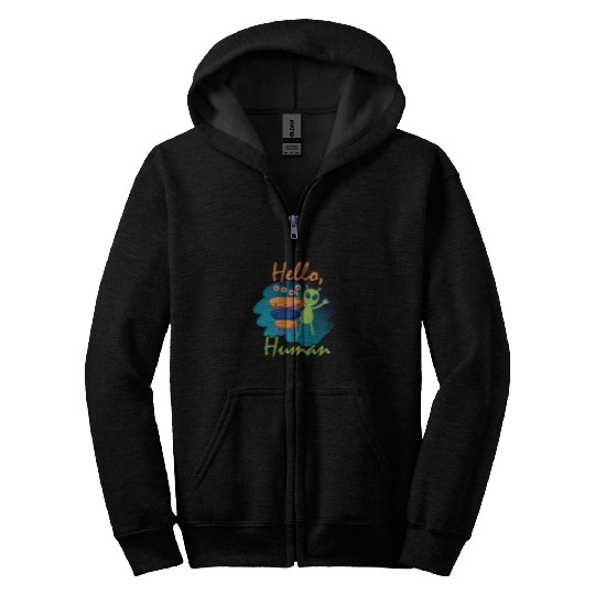 Aliens UFO Funny quote Alien science fiction Ufo apparel 23 Zip Hoodies