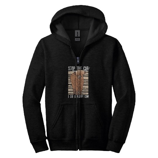 Cow Pet Scottish Highland Cow Scotland Hairy Cattle Breeder Farm 02 Zip Hoodies