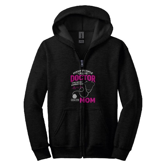 Doctor Mama Hospital Doctor Mom medicines Doctor Mama Zip Hoodies