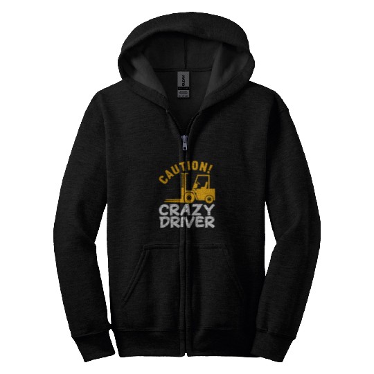 Forklift Fun Apparel For Forklift Driver Forklift Operator 3 Zip Hoodies