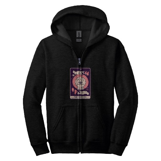 Halloween Tarot Card The Magician Supernatural Zip Hoodies