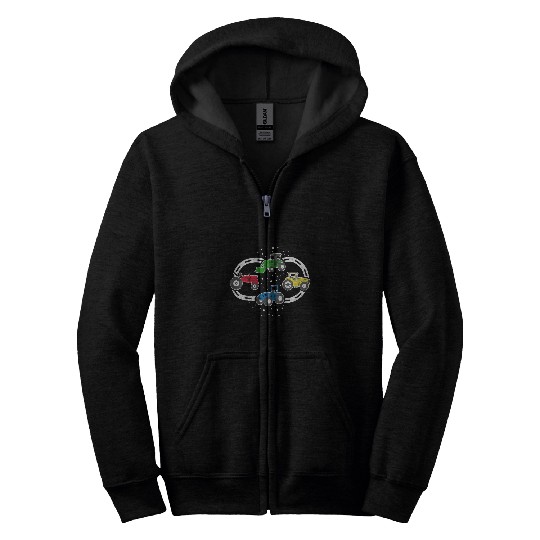 Tractor Fun driving Kids Tractor children gift trekker farmer vehicles Zip Hoodies