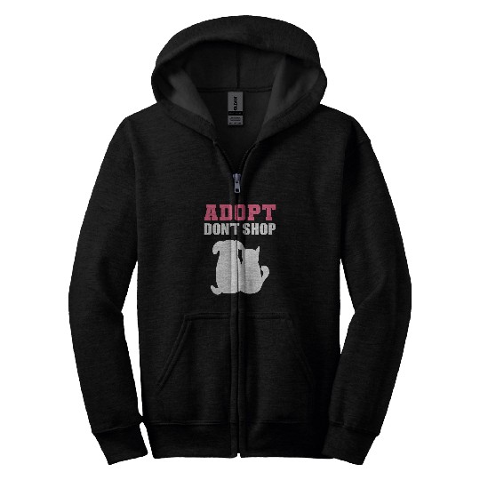 Veterinarian Job Adopt dont Shop Zip Hoodies