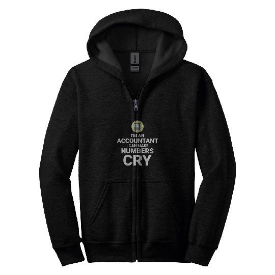 Accountant Job Count on Laughter The Calculating Comedy of an Accountant Zip Hoodies