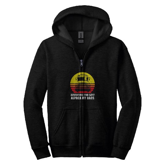 Llama Pet Skoolie Bus Conversion School Bus Life Alpaca 9 Zip Hoodies
