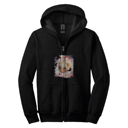 Ferret Pet Astronauts Cosmic Space Galaxy Ferret Face Zip Hoodies