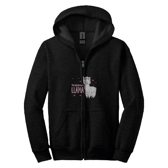 Llama Pet Grandma Llama Grandmother Grandparents Mothers Day Zip Hoodies