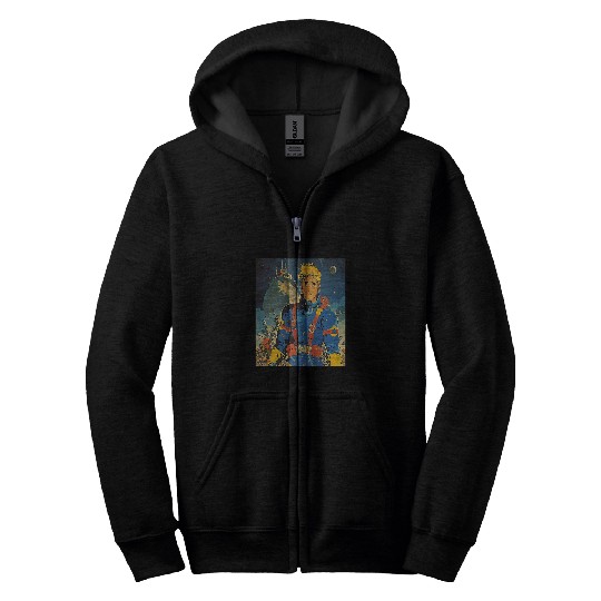 Book Fun Retro vintages 1950s Space SciFi Comic Book Outer Space Art Zip Hoodies