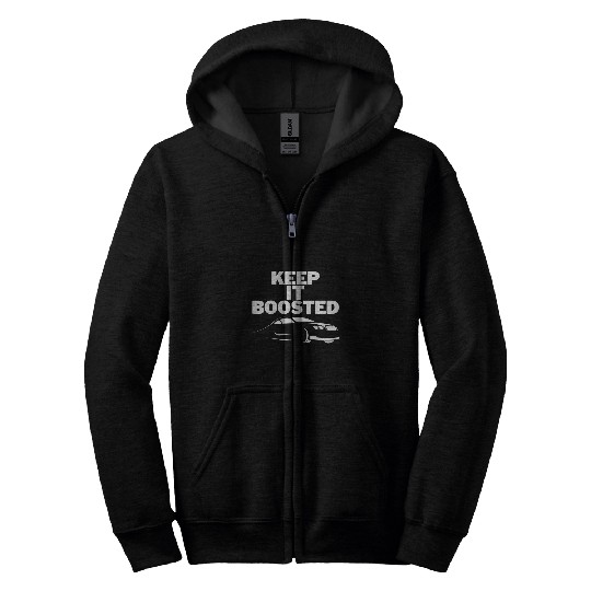 Keep It Boosted Funny Engine Mechanic Car Truck Guy Repair Zip Hoodies