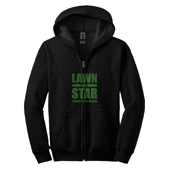 Lawn Mower Fun Corn Star Yard Work Lawn Tractor 1 Zip Hoodies